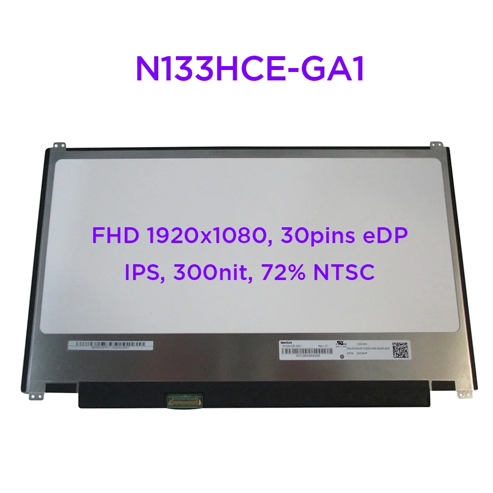 13.3インチノートパソコンの液晶画面N133HCE-GA1 NV133FHM-N63デルの