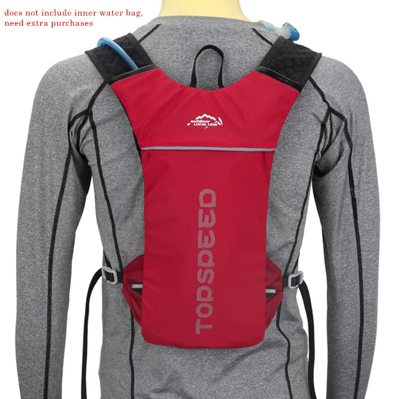 Спортивная сумка для бега, рюкзак для велосипеда, сумка для бега, рюкзак, гидратация, мужские спортивные сумки, светильник, водонепроницаемый, для езды на велосипеде - Color: Red