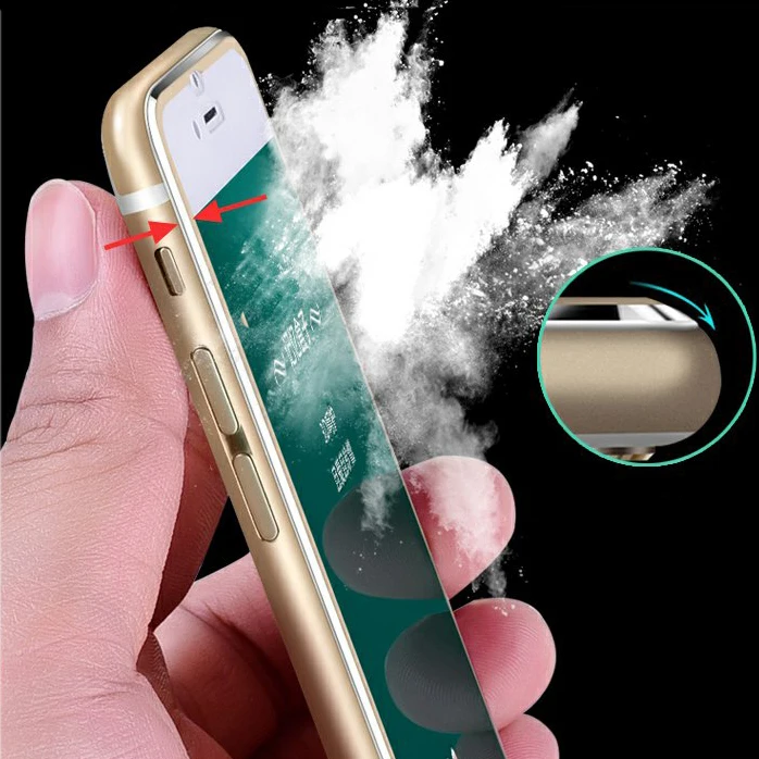  3D Aluminium Legierung Aus Gehärtetem Glas Für iPhone 5 5S SE 6 6S 7 8 Plus Full Screen Protector f