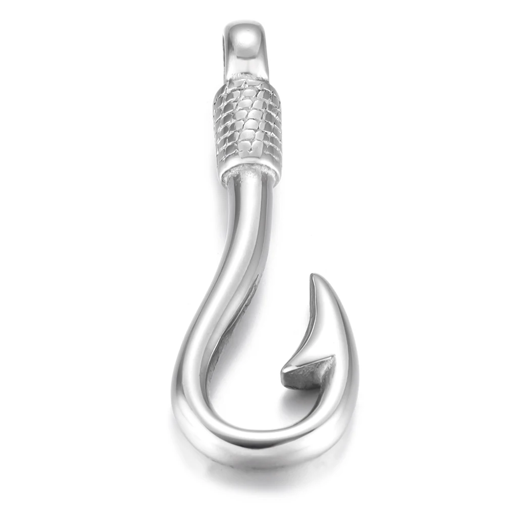 

Stainless Steel Fishhook Polished Bracelet Hook Connector Closure Necklace Pendant Hole 5mm DIY Accessories Jewelry Making