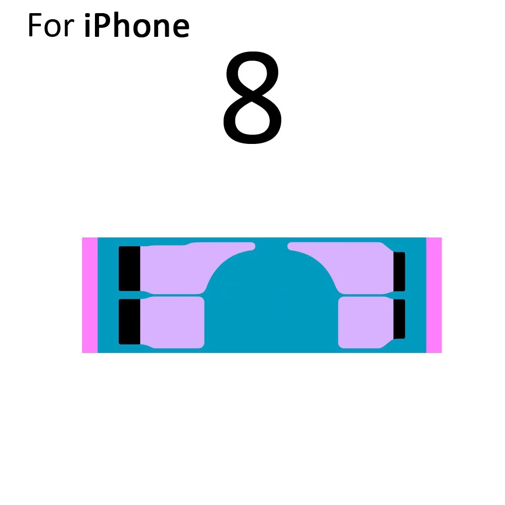 Аккумулятор клейкая наклейка для iPhone 11 pro max X 8 plus 7 6s 6 5S 5c Антистатическая Двухсторонняя клейкая лента Замена Полосы