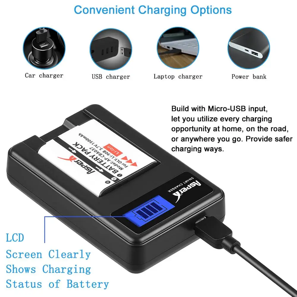 Li 90B 92B литий ионный аккумулятор + ЖК зарядное устройство для Olympus XZ 2 SH 50 1 SP 100