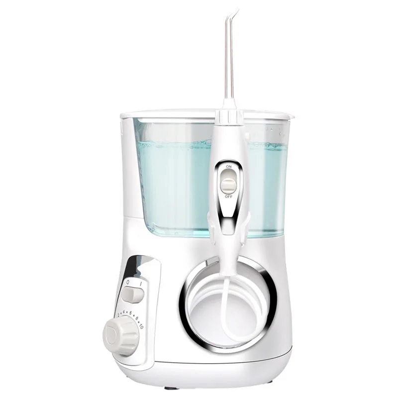 

Electric Red Teeth Water Flossing Oral Cleaning Care Irrigator Dental Hygiene Tools with Electric Toothbrush Head,EU Plug