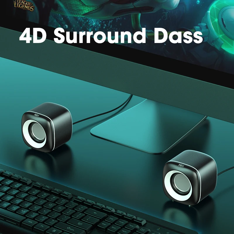 US $7.25 - 15.27 Computer Speakers Stereo Deep Bass Sound Box Speaker for PC Laptop Music Player Subwoofer Multimedia Loudspeakers Not Soundbar