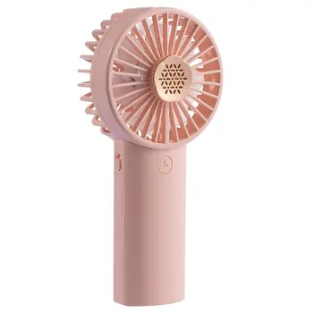 

W18 double leaf fan USB charging Handheld mini aromatherapy fan Piano keys Plastic Night light Spiral air supply