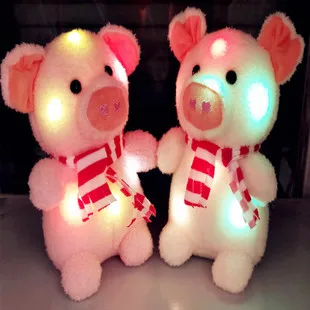 Hot Selling Colorful Shining Unicorn Plush Toys Flash Single shen jiao Beast Christmas Birthday Gift