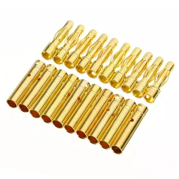 

5pair 10Pair 4mm RC Battery Gold-plated Bullet Banana Plug High Quality Male Female Bullet Banana Connector