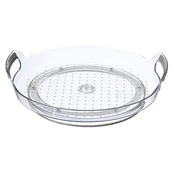 

1Pc Practical Storage Plate Rotary Storage Plate Kitchen Turnplate Slide-proof Tray Seasoning Tray for Bathroom Desktop Kitchen