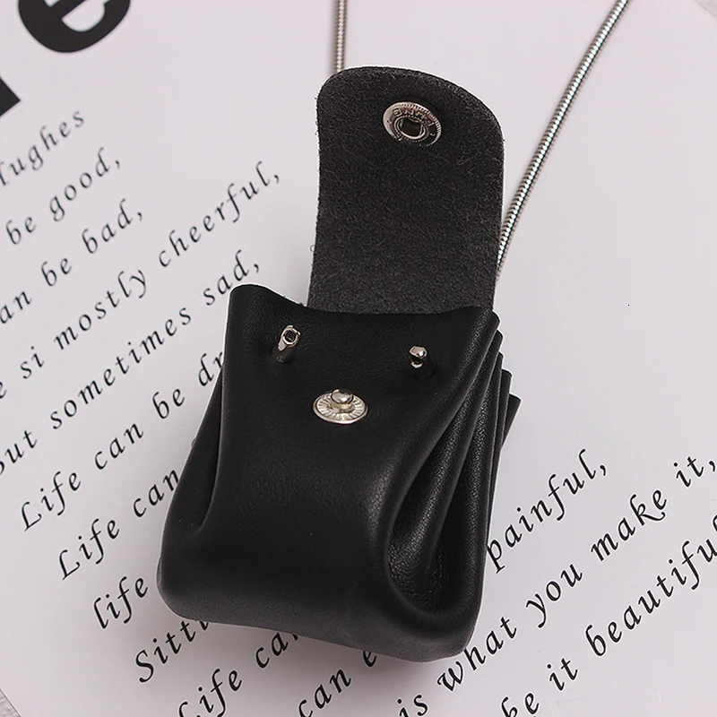 [EAM] Женская Черная мини-сумка с разделенной цепочкой, длинное ожерелье, темперамент, Модная волна, подходит ко всему, весна-осень 19A-a498