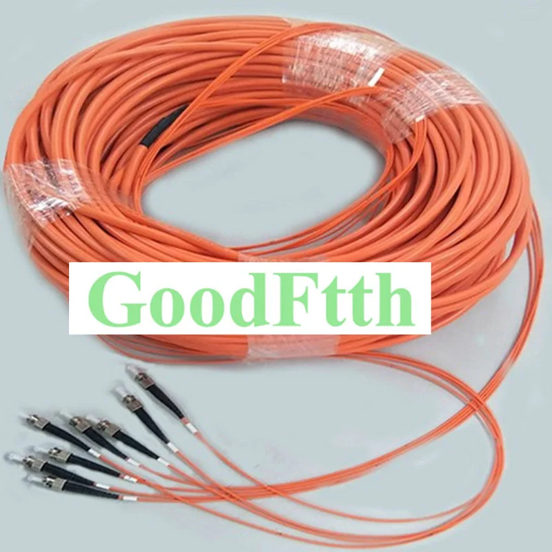 Патч-корд Patchcord FC-FC мультимодовый 50/125 OM2 4 ядра багажник пробоя 2,0 мм GoodFtth 1-15 м