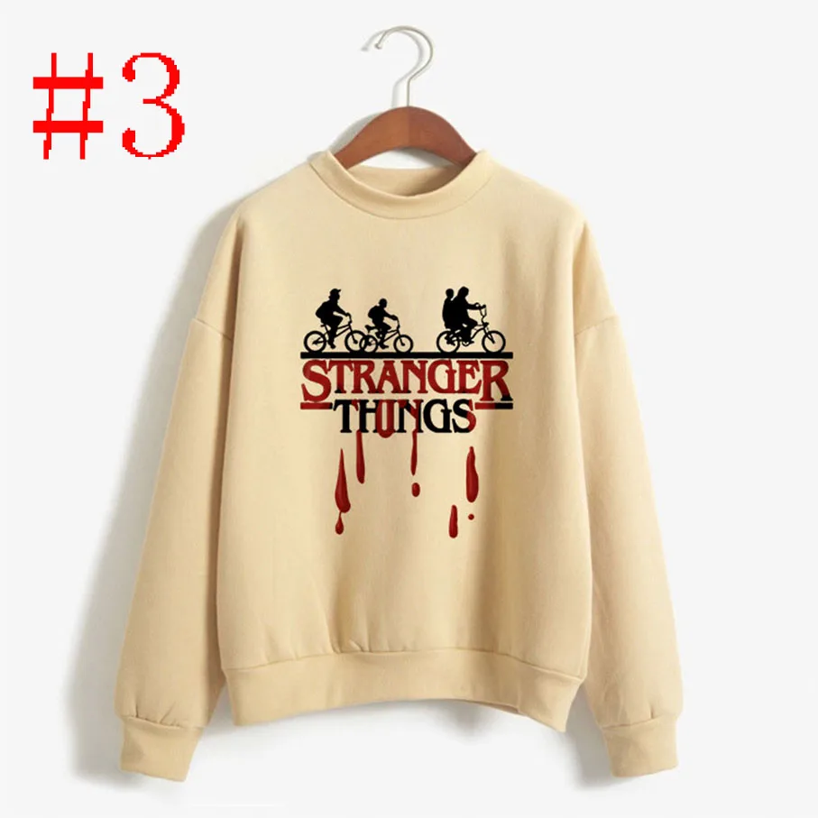 strange-Khaki-3 BTFCL Леопард странные вещи толстовка с капюшоном, женские толстовки Kawaii корейский негабаритный теплый Harajuku Sudadera Mujer Sudaderas Топ - Цвет: strange-Khaki-3