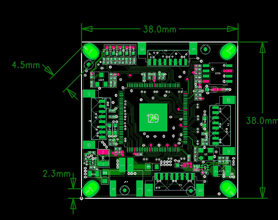 10/100/1000M 4 port gigabit Ethernet switch pcba for embedded integrated module