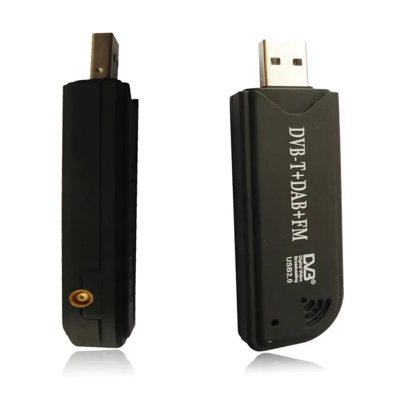 Акция-USB2.0 DAB FM DVB-T RTL2832U R820T2 SDR RTL-SDR Dongle Stick цифровой ТВ-тюнер, приемник ИК-пульт с антенной