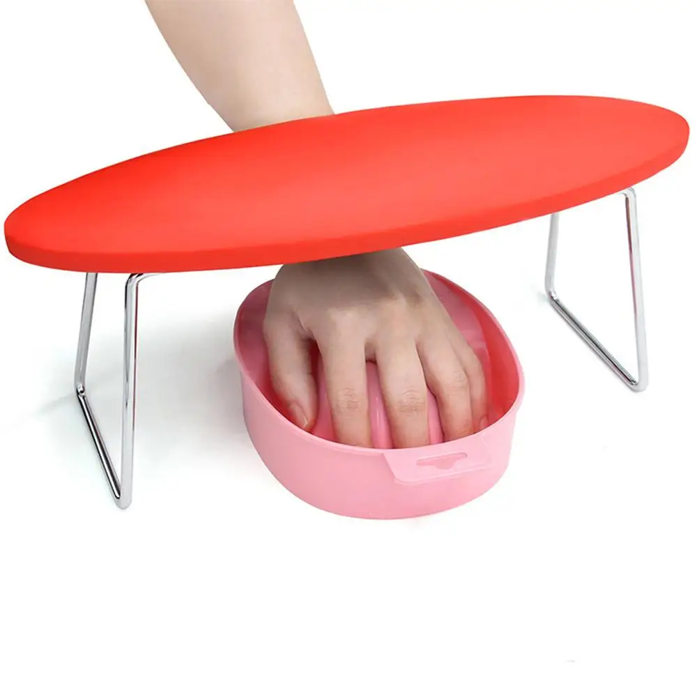 Günstige Tragbare Nail art Hand Kissen Mikrofaser Leder Maniküre Rest Hand Kissen für Professionelle Salon Nail art Hand Rest Kissen Pad