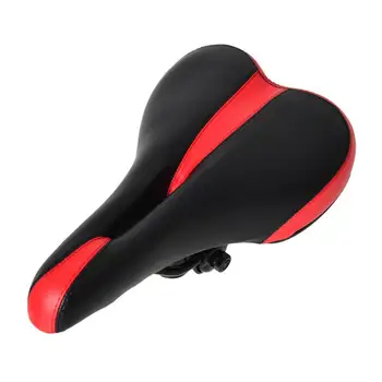 

GloryStar Bike Comfortable Seat Saddle Hollow Breathable Soft Shock-resistant Cushion Bike Seat Saddle leather black blue red