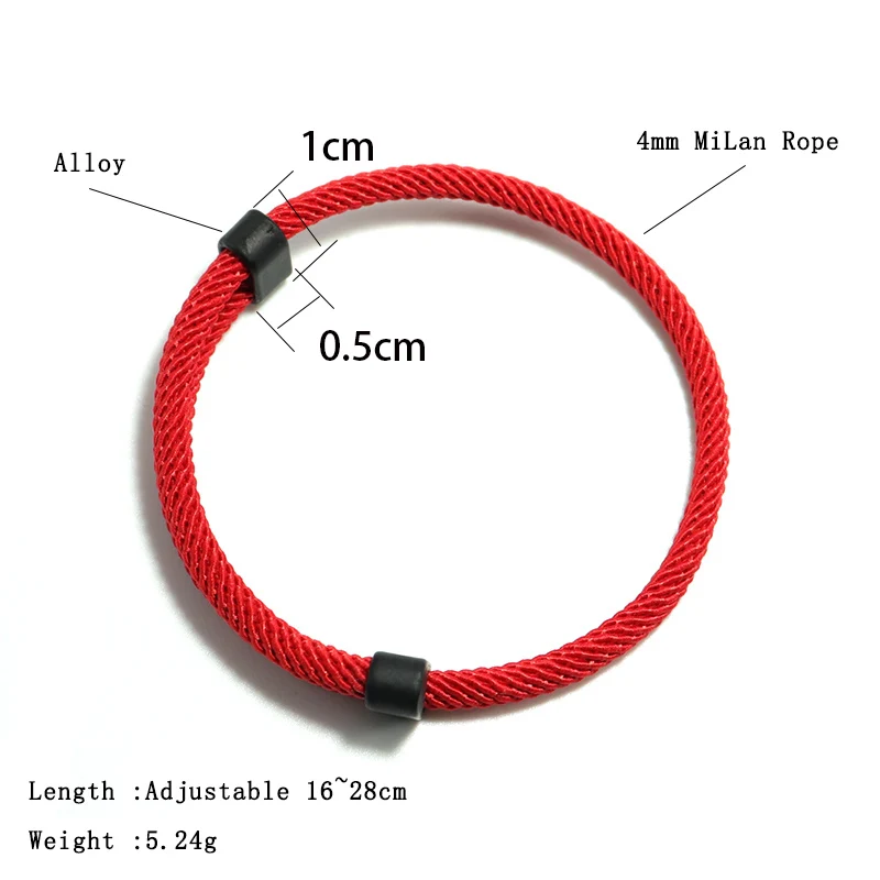 Adjustable Rope Bracelet Men Women Minimalist Friendship Braclet Lucky Red Thread Braslet Pulseras Gift For Lovers Joias bracelet jewelry