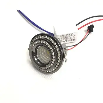 

5Stück 3 W LED Mini Einbauleuchte Rund verstellbarer Spot Deckenlampe 220 V LED-Schrankleuchte