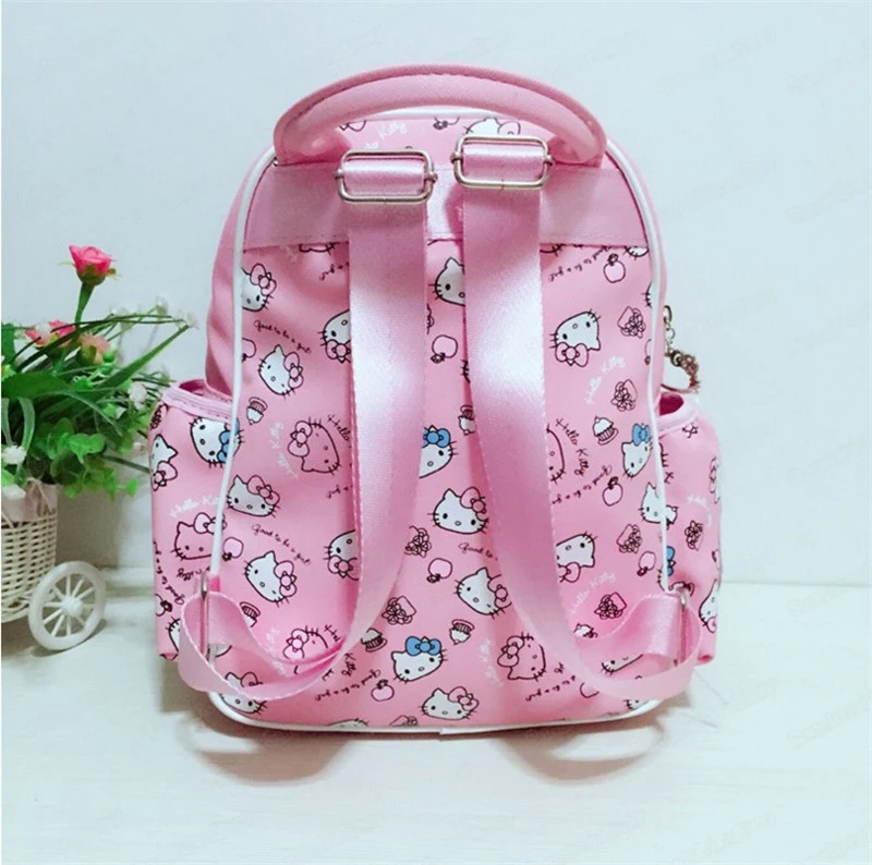 HELLO KITTY Модный маленький рюкзак для девушек, мягкий на ощупь рюкзак, многофункциональная сумка для детского сада, мини-рюкзак для девочек, водонепроницаемая сумка