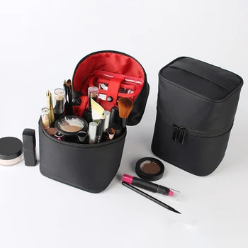 

Portable Multifunctional Cylinder Storage Bag Solid Color Cosmetic Bag Cosmetic Storage Bag For Home Travel Best Choice