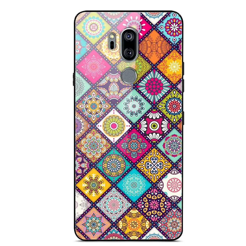 Для LG G7 чехол thinq жесткий стеклянный чехол для телефона чехол для Funda LG G7 LGG7 Чехол Мягкий ТПУ бампер закаленное для LG G 7 G710 6,1''