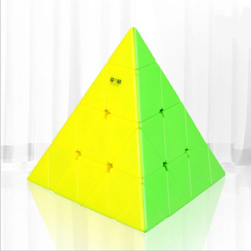 QY Cube MoFangGe 4x4x4 треугольная пирамида Магический Куб Профессиональная головоломка скоростные кубики для детей игрушки подарок обучающая игрушка