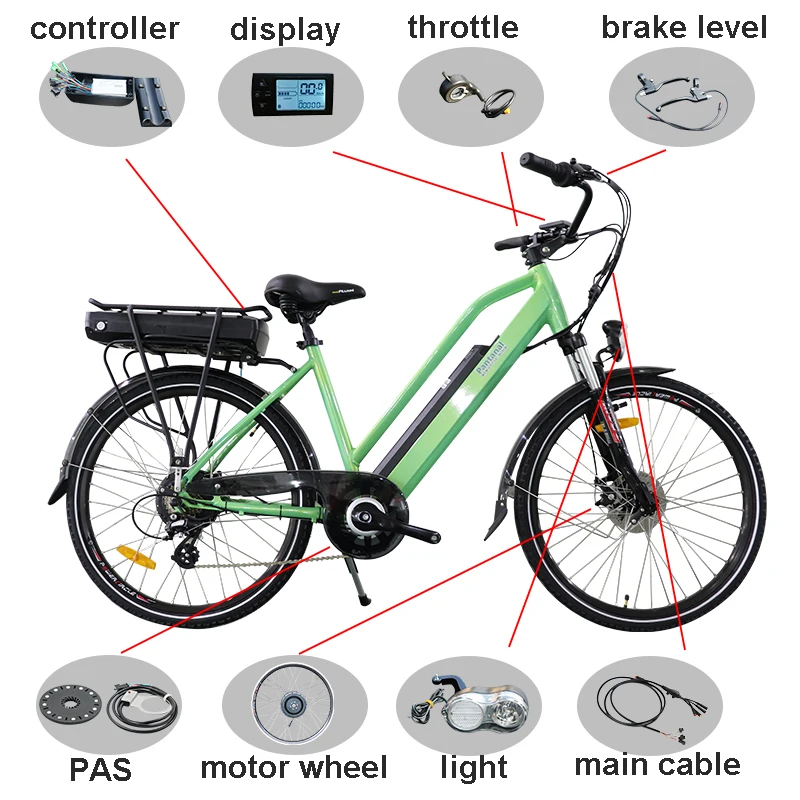 Комплект Ebike 48 В 350 Вт-500 Вт колесо электродвигателя 26''700C переднее и заднее электрическое преобразование велосипедов Комплект Bicicleta Eletrica мотоцикл