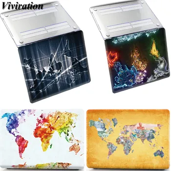 

New Arrival Map Printing Hard Notebook Laptop Replace Cover For Macbook Air 11 A1370 A1465 Case 2020 The Most Popular PVC Cover