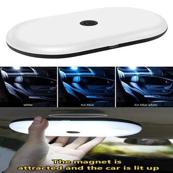 

Car Ceiling Light Car Reading Ceiling Trunk Light Automobile USB Rechargeable Soft Light Car Decorative Lamp Auto Products
