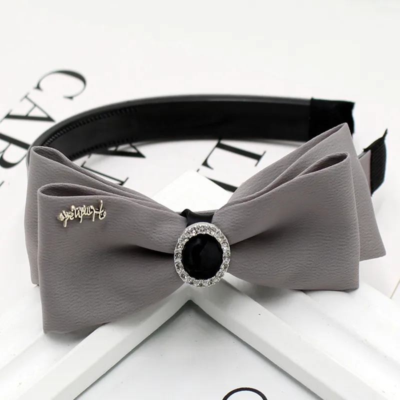 

Fashion elegant bezel Women Knotted Bow Hair Bands Vintage Headband Girls Headwrap Korean Headwear hoop for hair Accessories