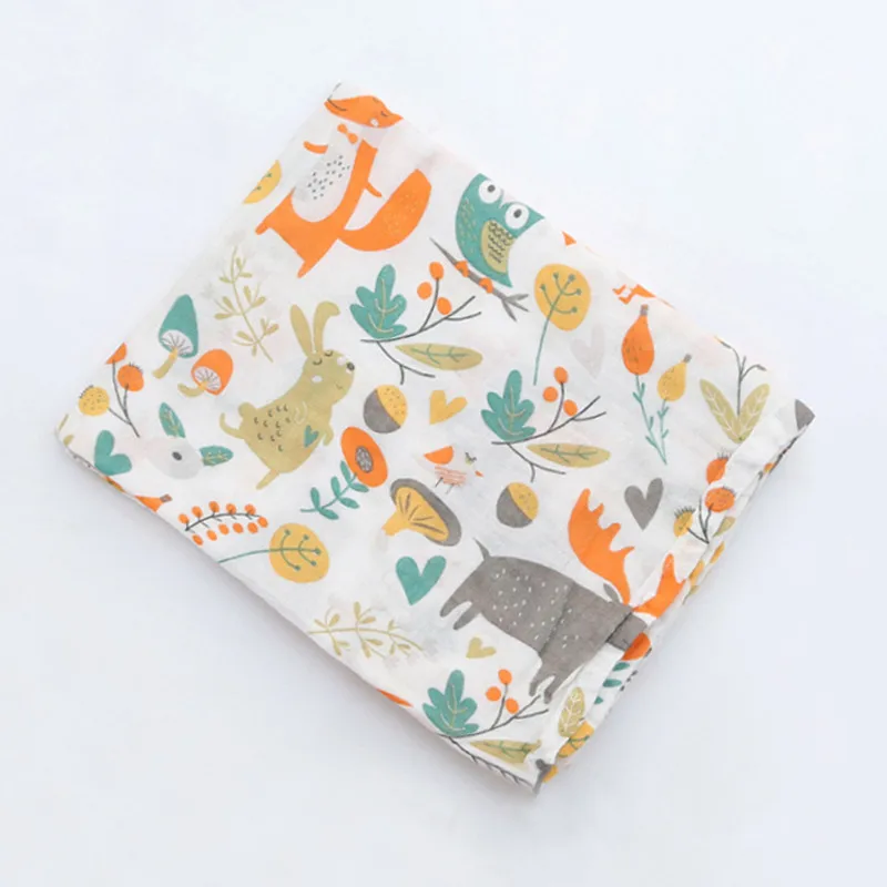baby blanket 23 Хлопковое Пеленальное детское одеяло для новорожденных, накидка для коляски, мягкая детская Пеленка, унисекс, детское муслиновое одеяло с фламинго, детское постельное белье - Цвет: baby blanket 23