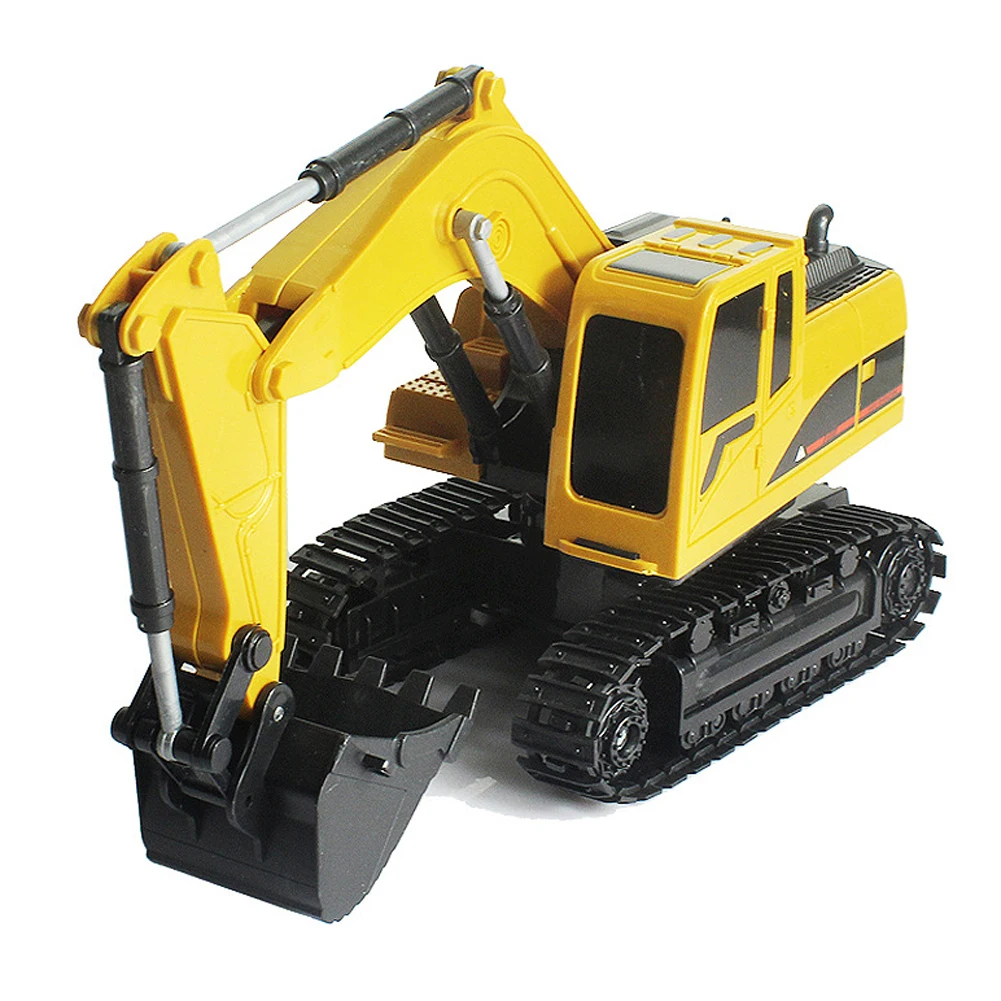 2,4 ГГц 6CH 1:24 RC экскаватор игрушка RC инженерный автомобиль сплав пластик экскаватор RTR для детей Рождественский подарок высокое качество No8