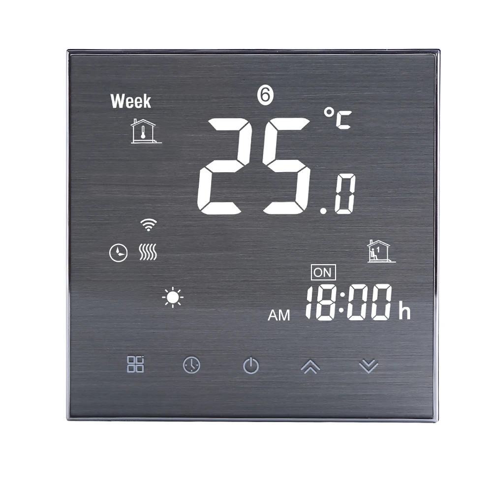WiFi умный термостат для воды/газового котла цифровой ЖК-контроль температуры Лер Голосовое управление работает с Amazon Echo/Google Home