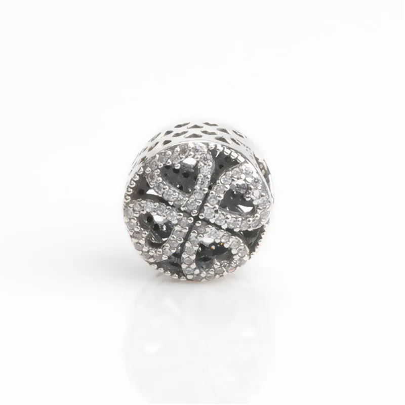 Fit Pandora очаровательные браслеты серебро 925 оригинальные бусины четырехлистный