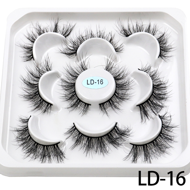 Pairs 25mm 3D Mink Lashes Bulk Russian Volume Fluffy Natural False Eyelashes Thick Dramatic Mink Eyelashes Wholesale maquiagem