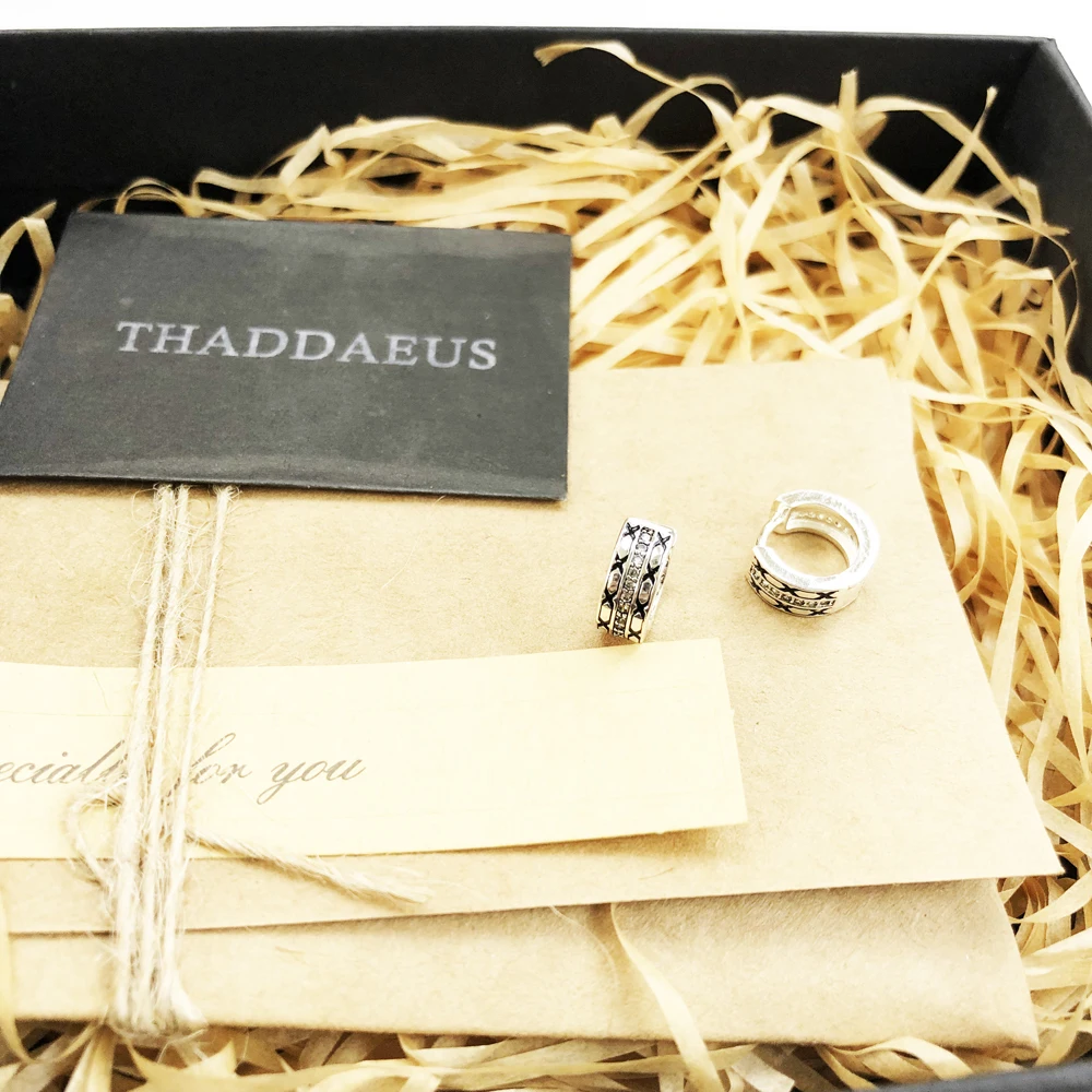 Серьги кольца на петлях с креольским азиатским орнаментом европейские модные