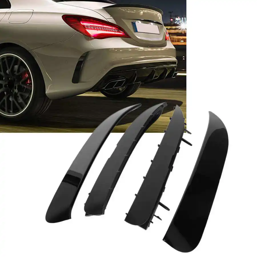 

Car Rear Bumper Side Vent Canard Trim Replacement For Mercedes‑Benz CLA‑Class C117 Coupe AMG‑Line CLA45 2013-2019