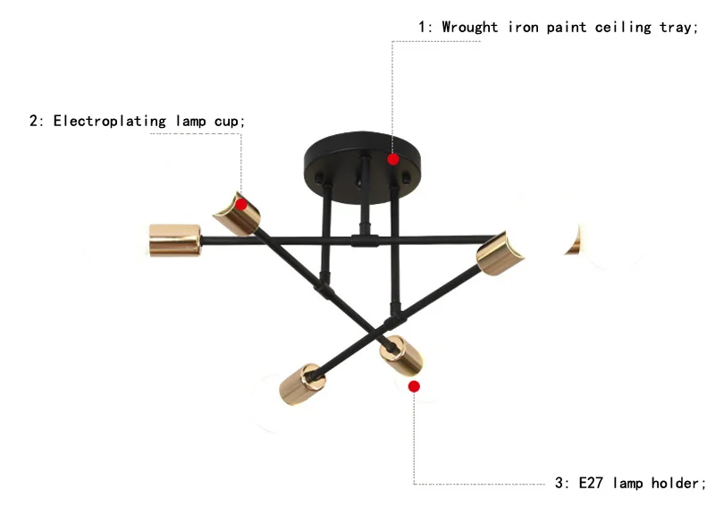 Iluminação criativa moderna quente e romântico quarto