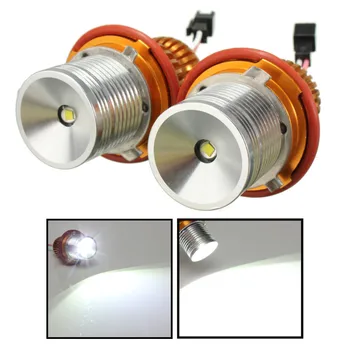 

Car LED Headlight Angel Eyes Halo Rings Bulb Lamp White Light Gold & Silver Shell 10W 6000K for BMW E39 525i 530i 650i X3 X5