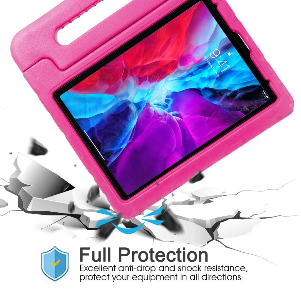 Kids Shockproof Case For iPad Pro 12.9 inch 2020 EVA Cover Handle Stand Case For iPad Pro 11 2020 2018 Tablet Cover for Children (6)