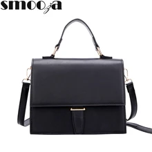 SMOOZA корейский стиль женские сумки женский портфель уникальный крокодиловый принт женские сумки через плечо Красный Черный Хаки