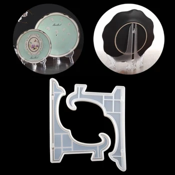 

2Pc 10 inch Display Stand Picture Frame Holder Silicone Epoxy Resin Casting Mold R3MC