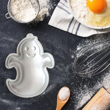 

11.5 Inch Ghost Shaped Aluminum 3D Cake Mold Baking Mould Cake Pan for Halloween Party