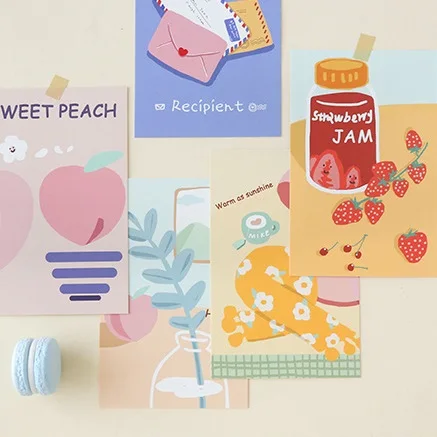 

30pcs Happy Afternoon Snack Meeting Style Card As Party Invitation DIY Decoration Gift Card Message Card Postcard