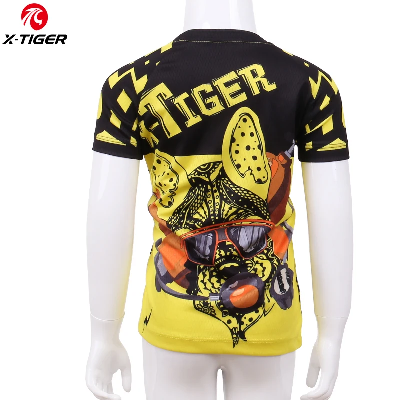 X Tiger anti uv Детские майки для велоспорта одежда гоночного велосипеда летняя
