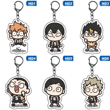 

Anime Haikyuu Kageyama Hinata Kenma Kozume Acrylic Figure Keychain Decor Bag Pendant Collection Cartoon Volleyball Boy Keyring