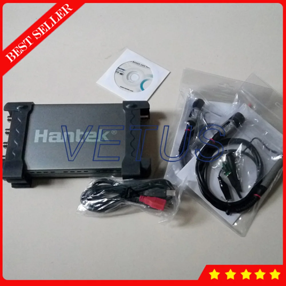 Hantek 6254BD usb осциллограф с цифровым хранением Виртуальный 250 МГц полоса