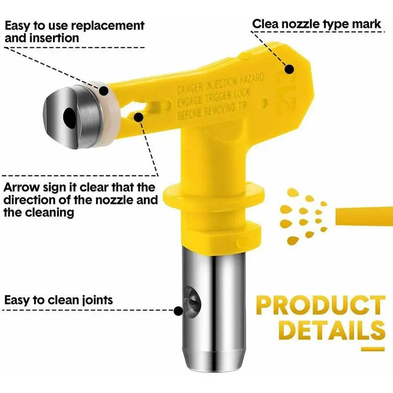 Reversible Sprayer Nozzle Airless Paint Sprayer Nozzle For Wagner Paint Sprayer Latex Paint Spray Nozzle Accessories X5d6 home depot welding helmet