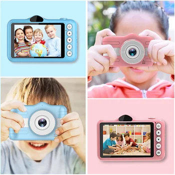 

Kids Camera 1080P 800W Digital Camera Rechargeable Video Camcorder with 3.5 Inch IPS Screen for Children Boy Girl Birthday Gifts
