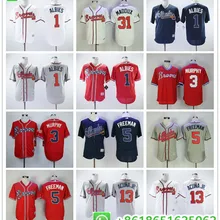 Мужская футболка с надписью Atlanta Ronald Acuna Jr. Freddie Freeman ALE Murphy Ozzie Albies Greg Maddux Jersey camiseta maillot BHR01