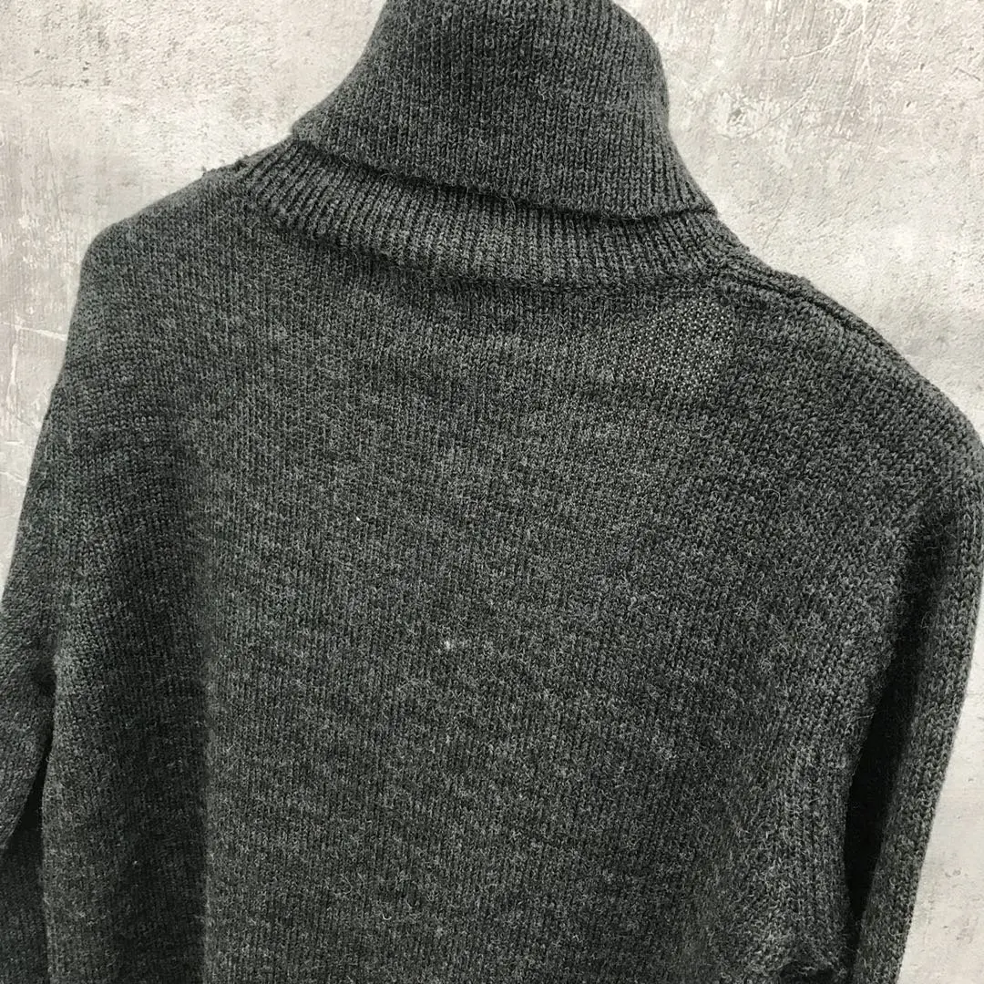 Новая Женская мода с длинным рукавом сексуальный Повседневный Однотонный свитер с высоким воротом 1114